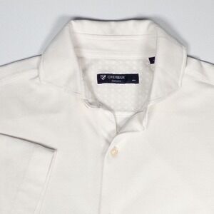 Cremieux Classics Button Up Shirt‎ Short Sleeve Casual White Mens Large